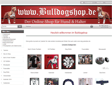 Tablet Screenshot of bulldogshop.de
